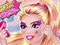 Barbie Super Sparkle is getting ready to set off on another dangerous and important mission. But before she flies away Barbie needs to prepare her most powerful weapon her own beauty! Help Barbie create a sparkling superhero makeup that will turn her into a strikingly beautiful super princess.